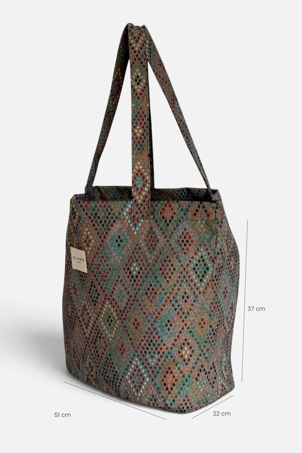 De La Mur Grande Canela shopper grå 51x37x22