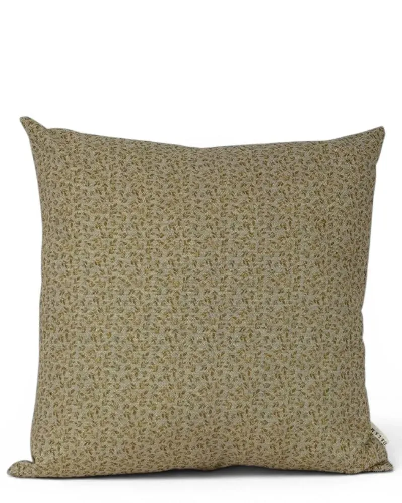 De La Mur Deli putetrekk 50x50 blomstret sennep