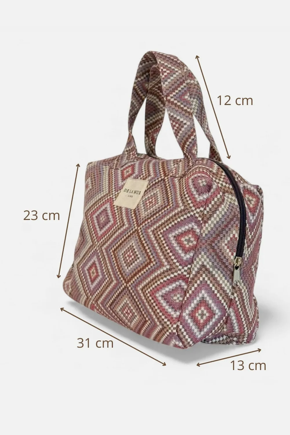 De La Mur Nana toalettmappe XL rosa 31x23x13 cm