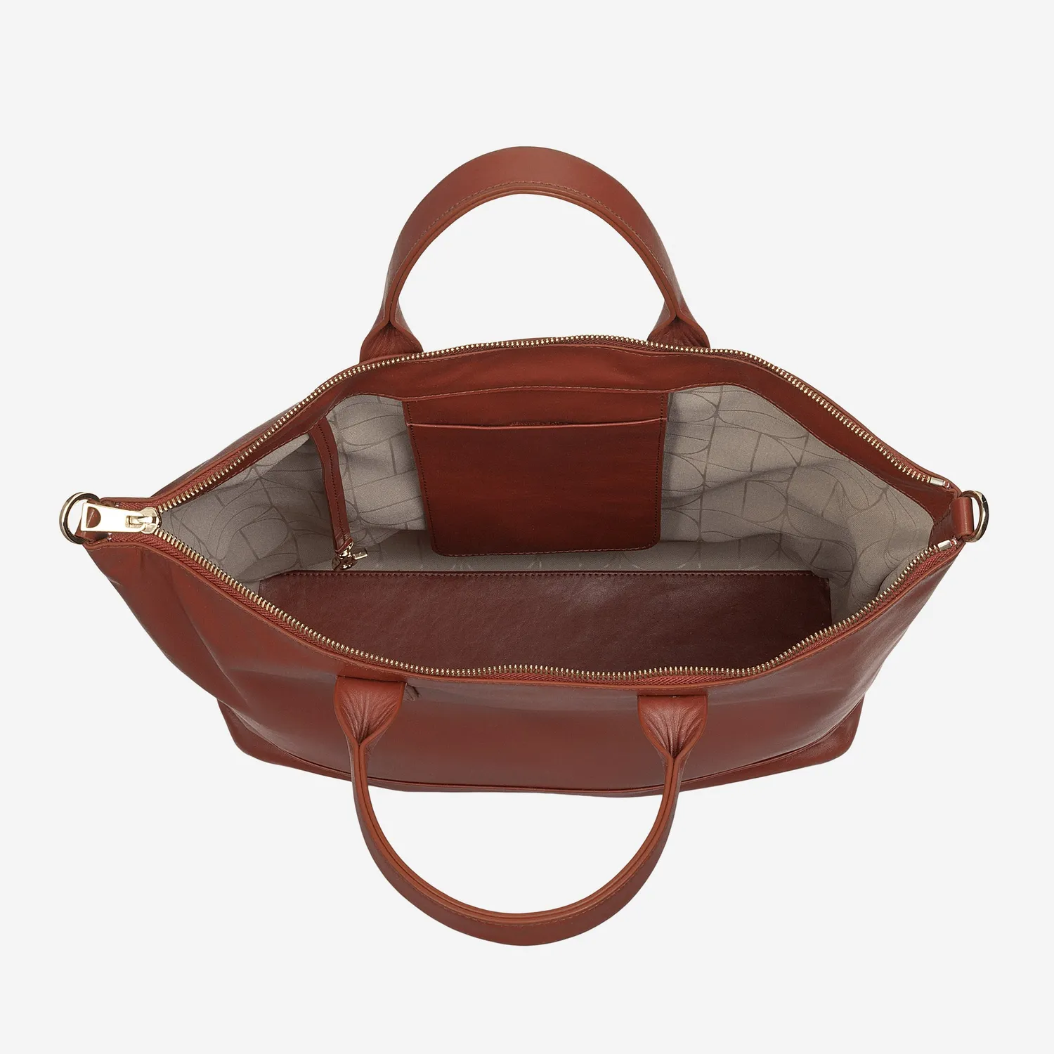 DuDubags Halmahera håndveske skinn murstein elegant