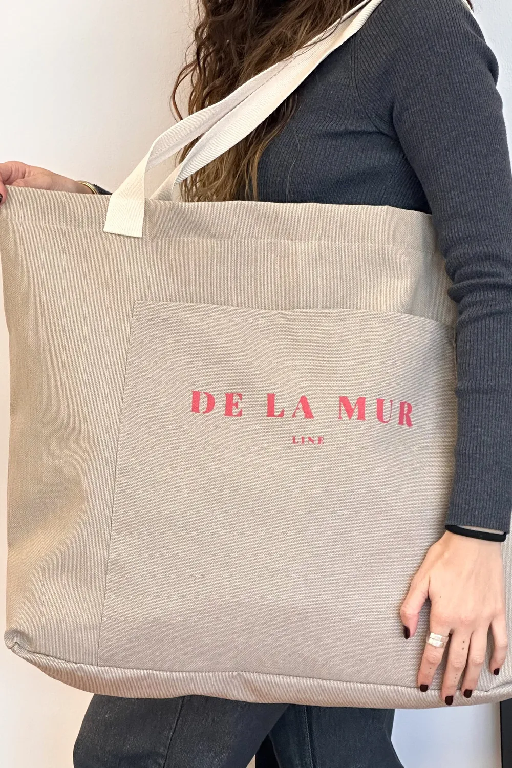 De La Mur Sand ekstra stor shopper sandfarget