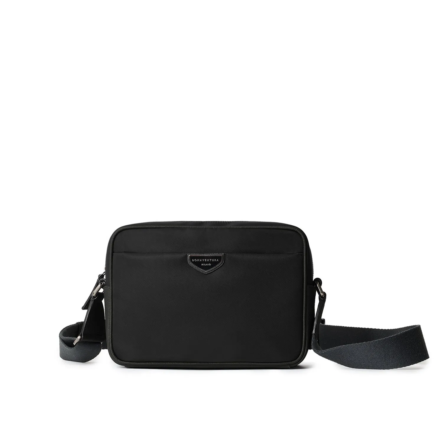 Bonaventura Celeste crossbody-veske nylon svart himmelblå