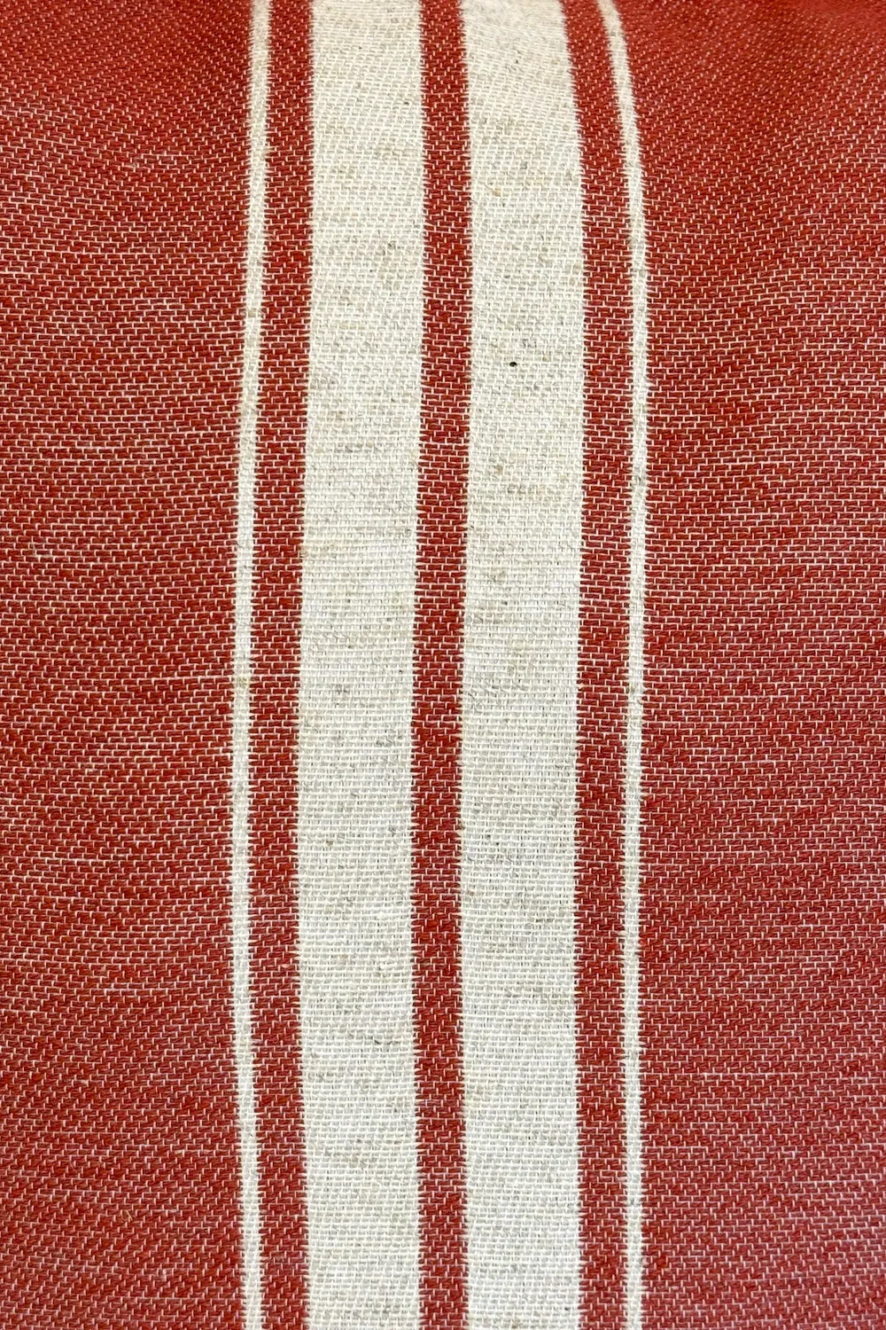 De La Mur Calido liten tote bag stripet terrakotta