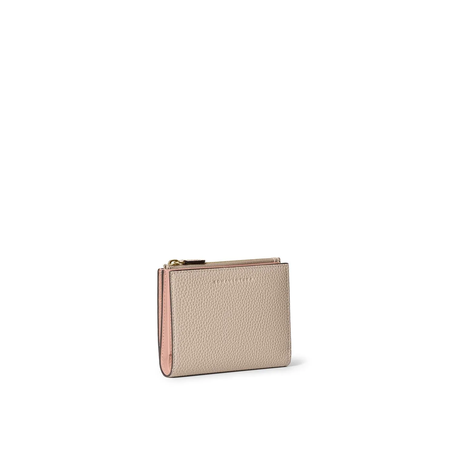 Bonaventura Bi-fold Slim lommebok Etoupe krympeskinn