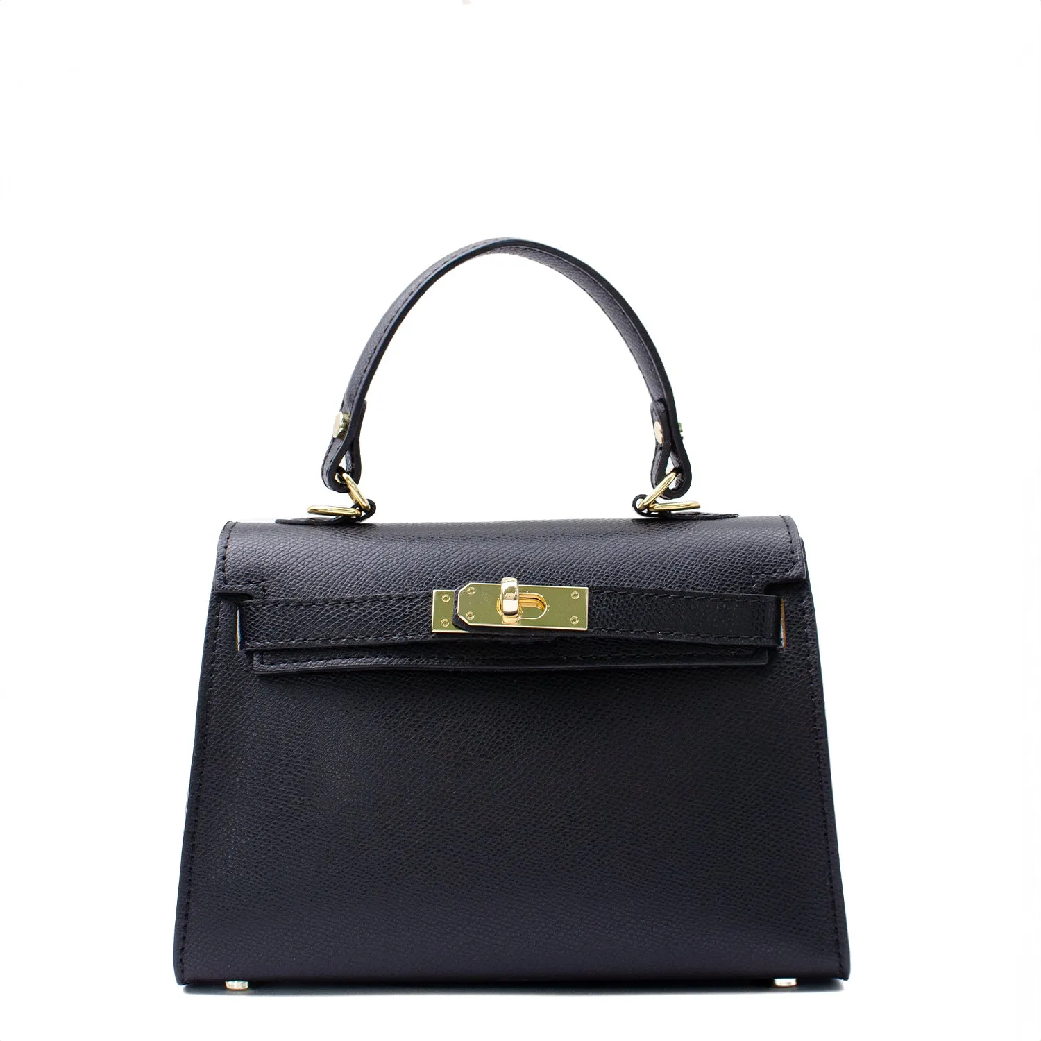 Latalia Trento Maxi saffiano skinnveske svart