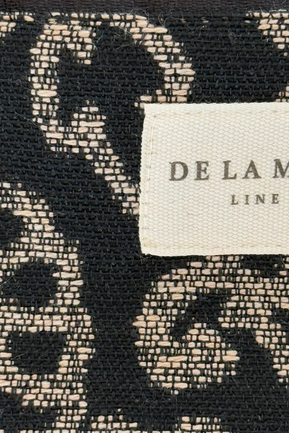 De La Mur Teide myntpung 13x8 cm blomstret svart