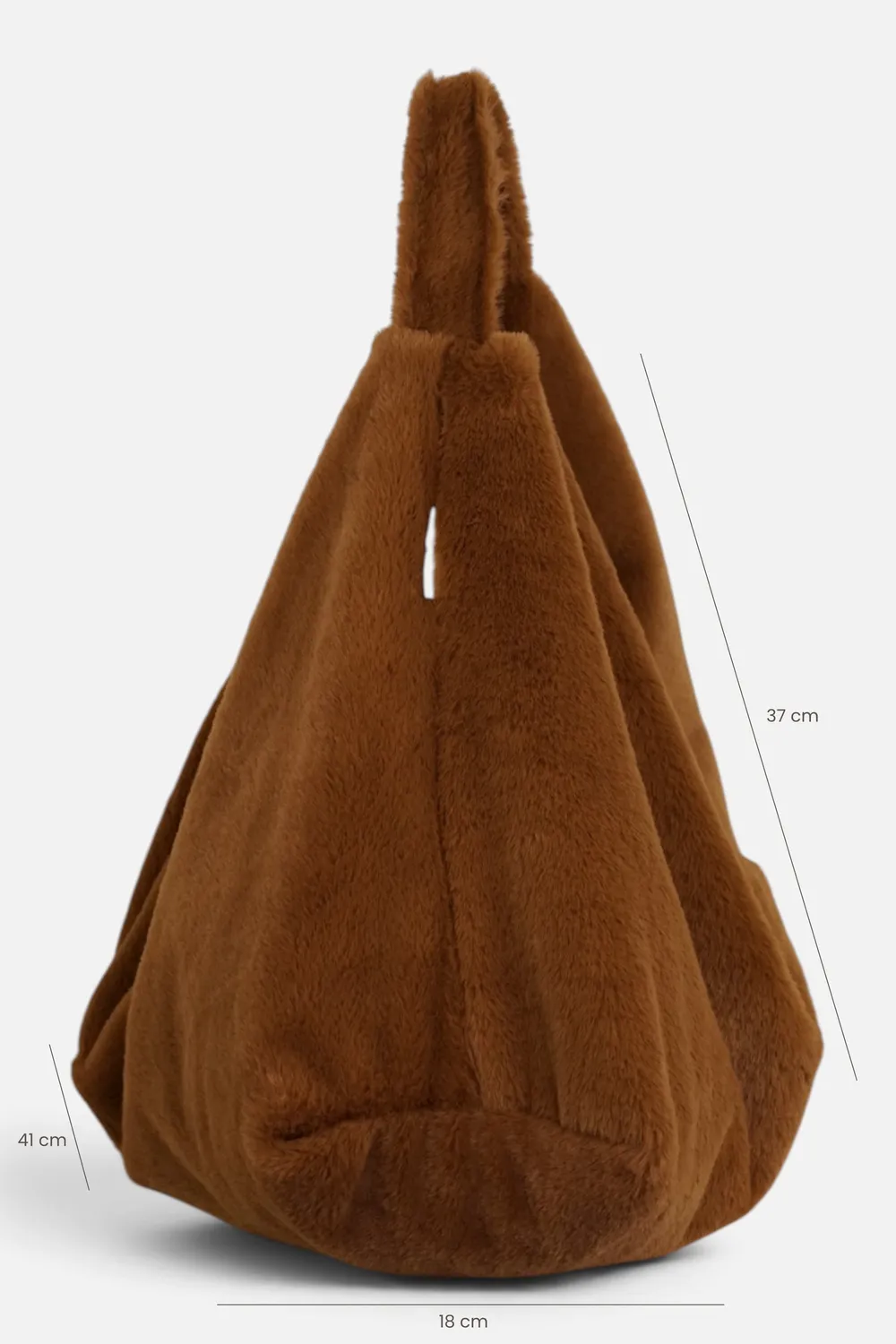 De La Mur Galleta Pile skulderveske 41 cm brun pels