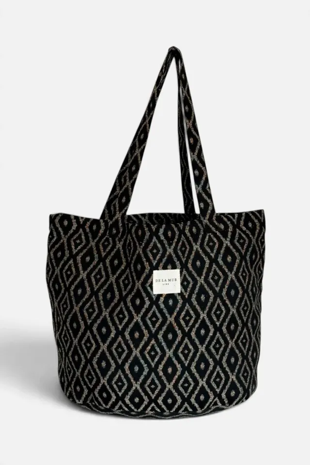De La Mur Onix Grande shopper svart grå
