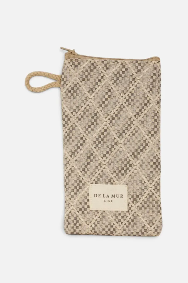 De La Mur Pant brilleetui 8,5x18 cm grå beige