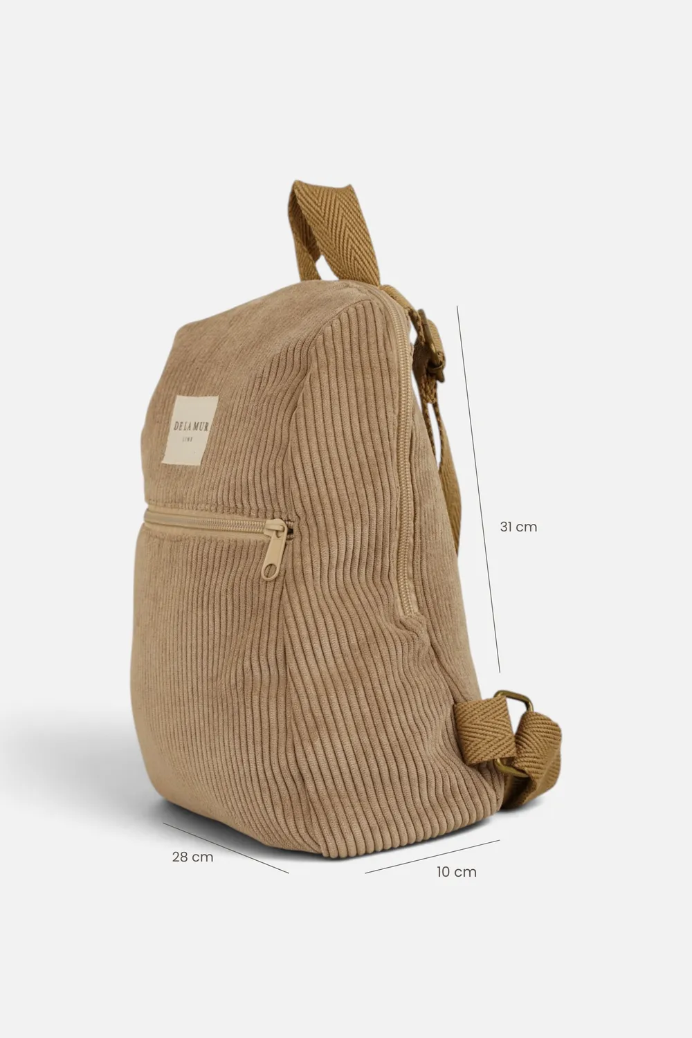 De La Mur Mochila Pequeña Toast ryggsekk beige 28x31x10