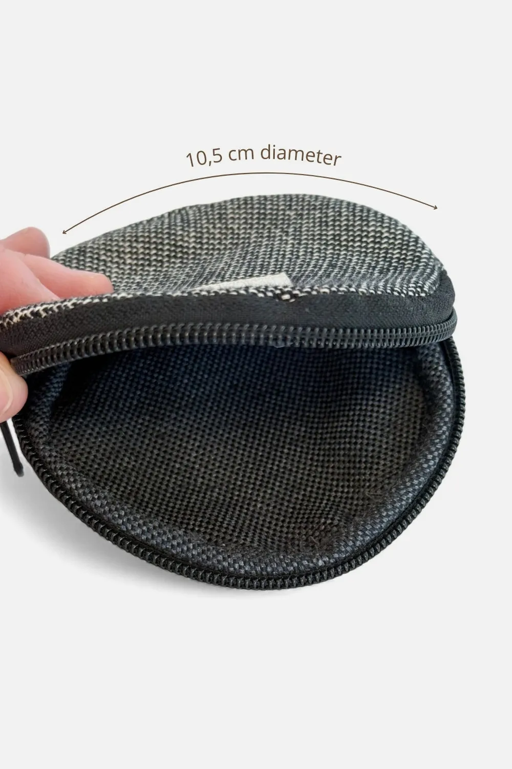 De La Mur Sinay Monedero Redondo myntpung svart 10,5cm