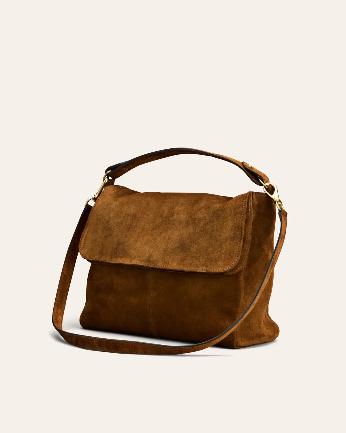 Calajade Mabi skulderveske camel semsket skinn