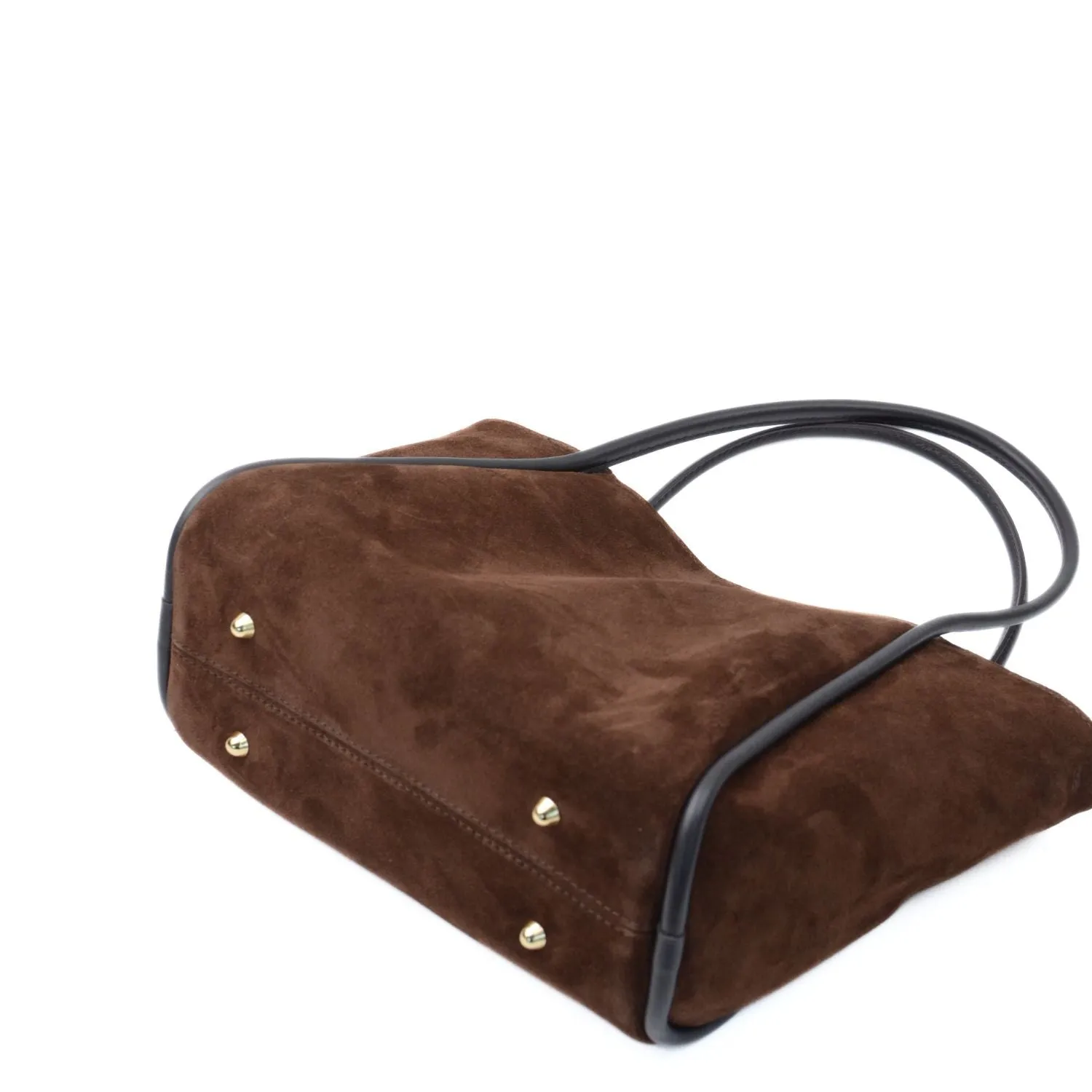 Latalia Florence L shoppingveske chocolate semsket skinn