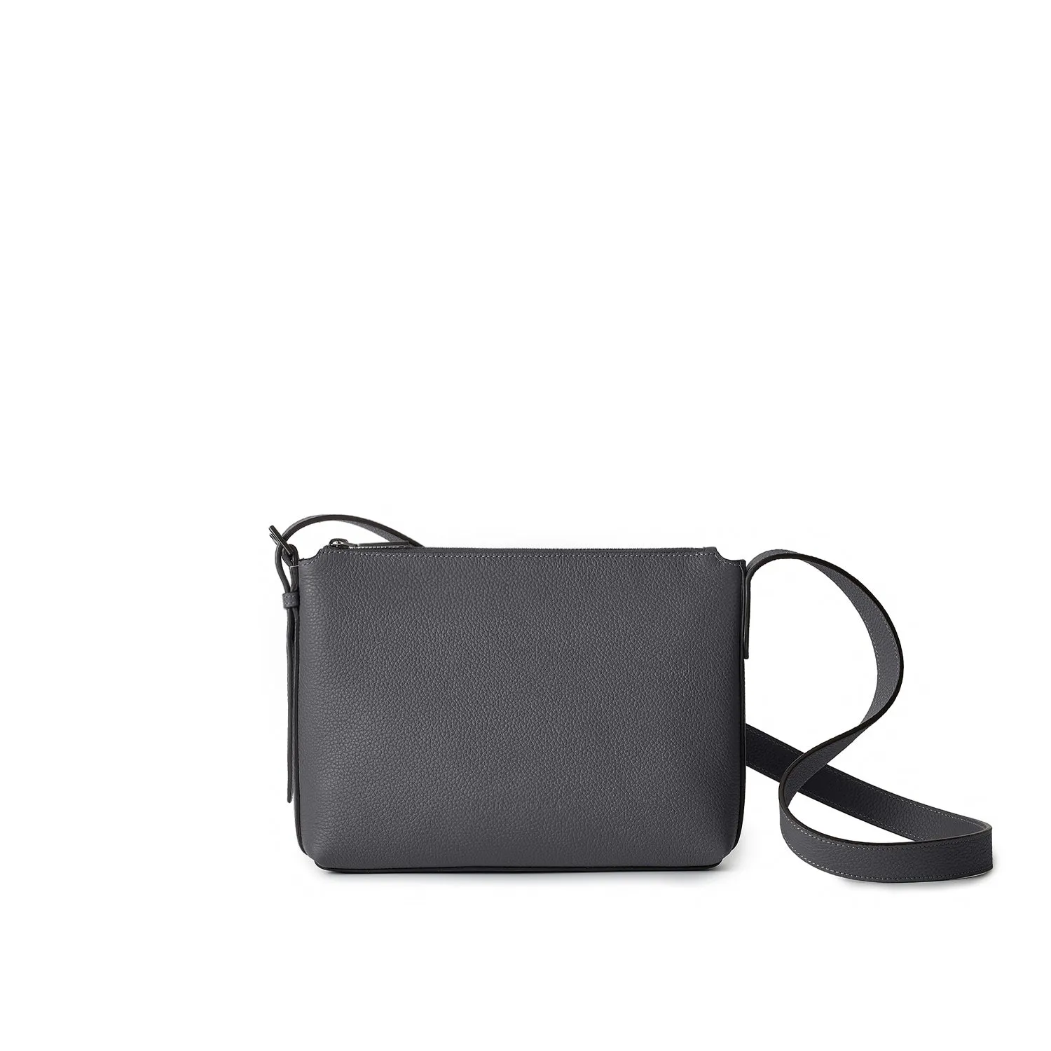 Bonaventura Tommaso crossbody-veske krympeskinn Svart