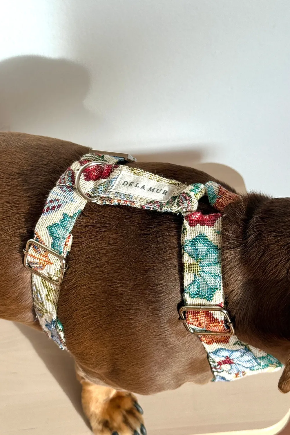 De La Mur Flora hundesele og bånd medium blomstret