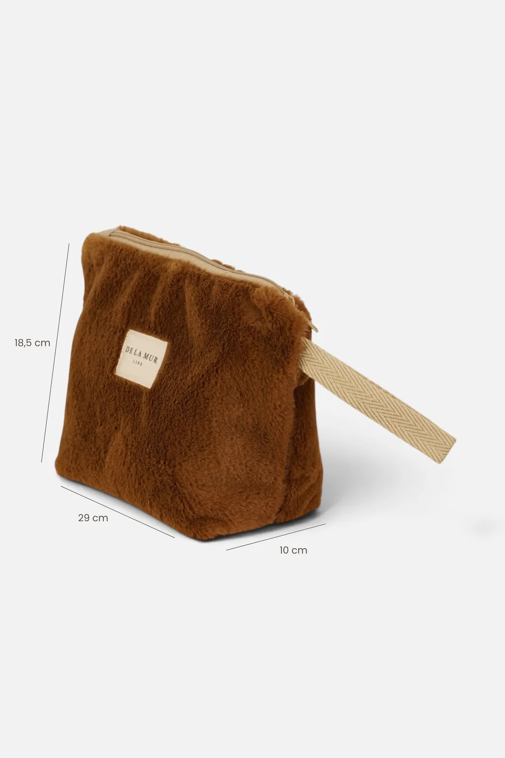 De La Mur Pile toalettmappe 29x18,5x10 cm brun
