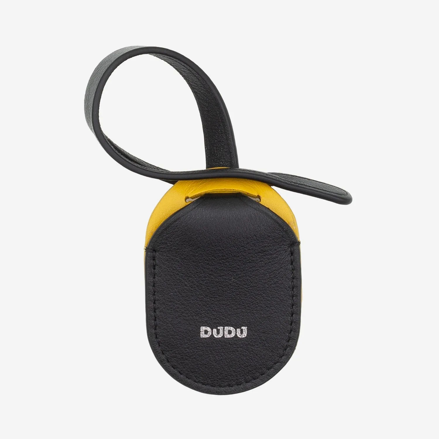 DuDubags Airtag holder AirTag-deksel i skinn navy