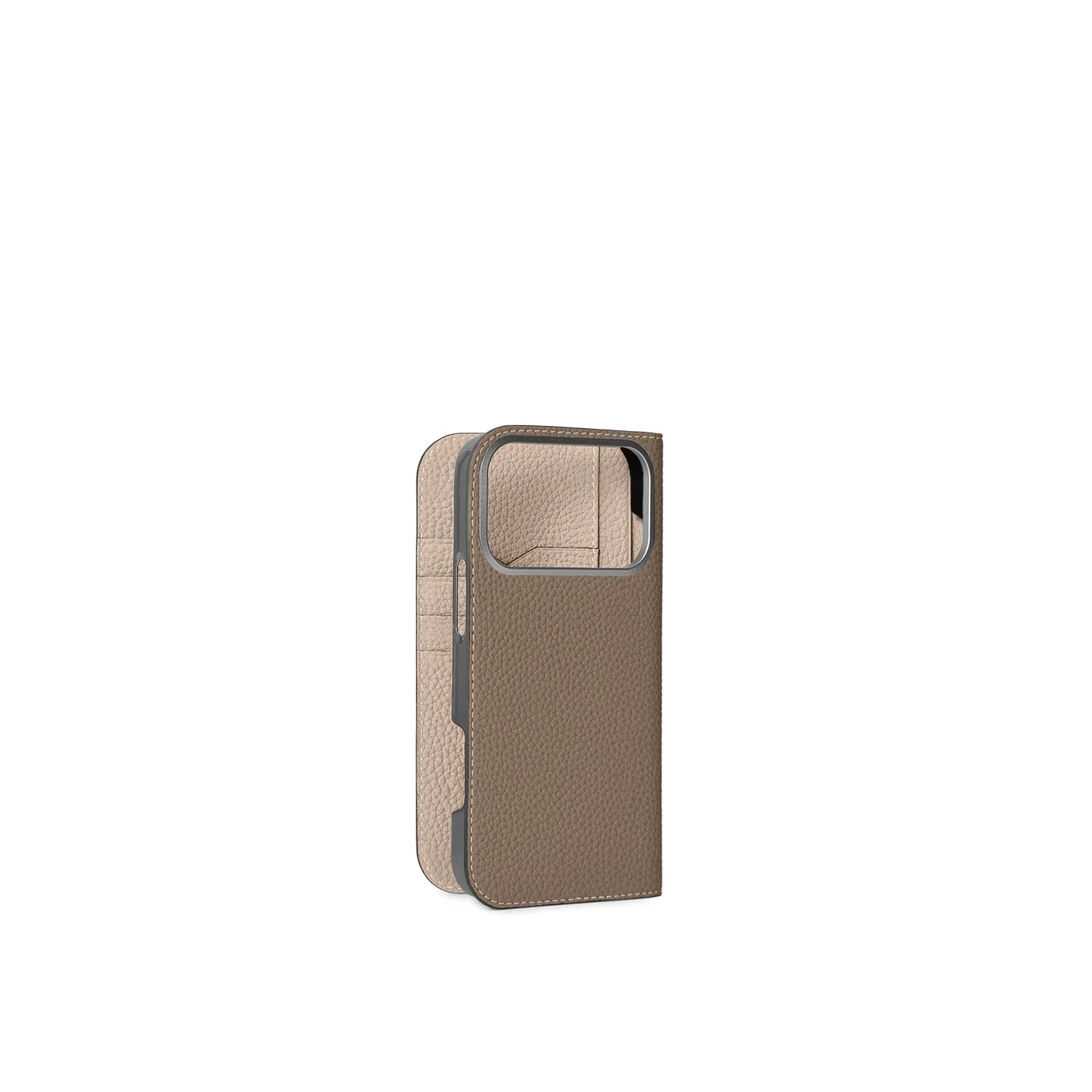 Bonaventura 18 Pro Max diary case krympeskinn Svart