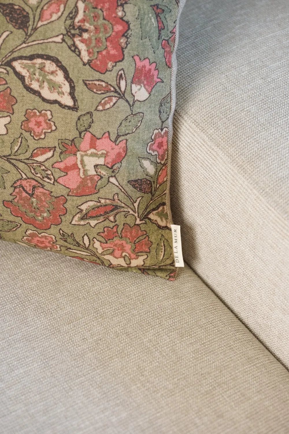 De La Mur Campa putetrekk 45x45 rosa blomst