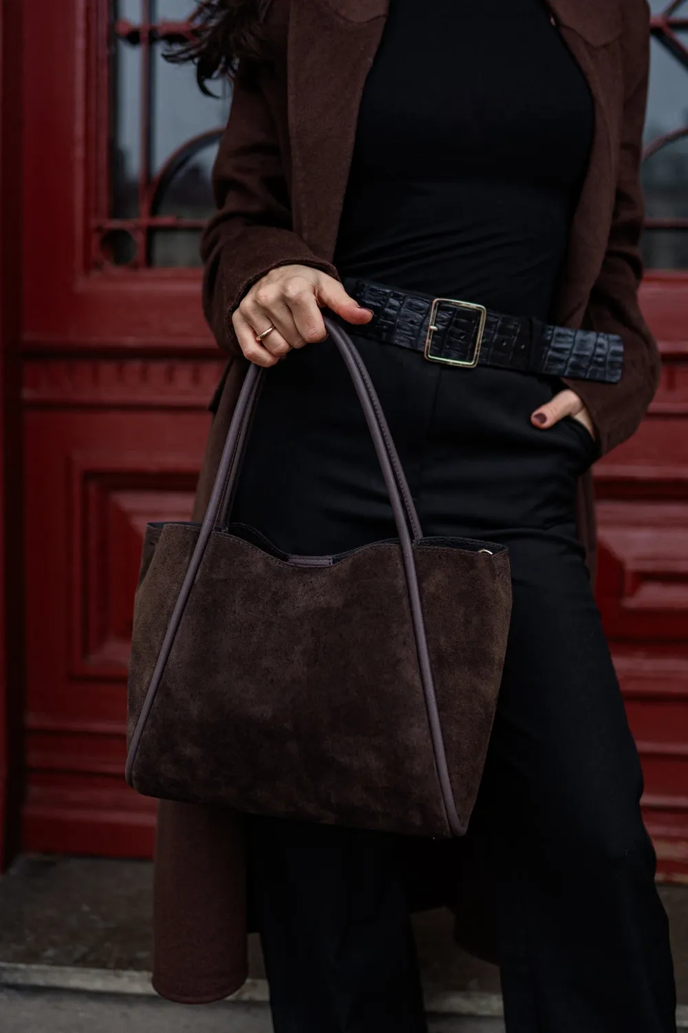 Latalia Florence L shopper espresso mocka 40 cm