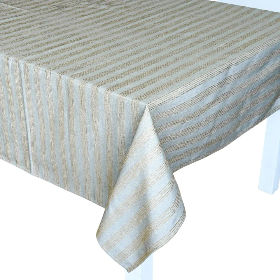 De La Mur Sele duk oransje stripet 150x150 cm