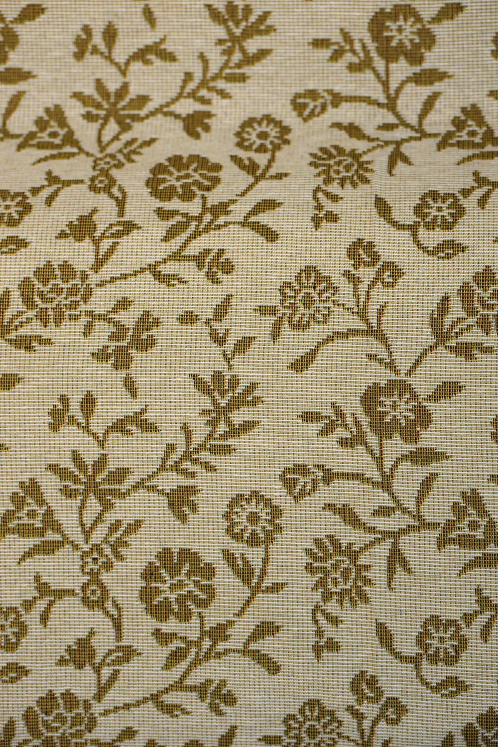 De La Mur Lem putetrekk sennep 45x45 cm blomstret
