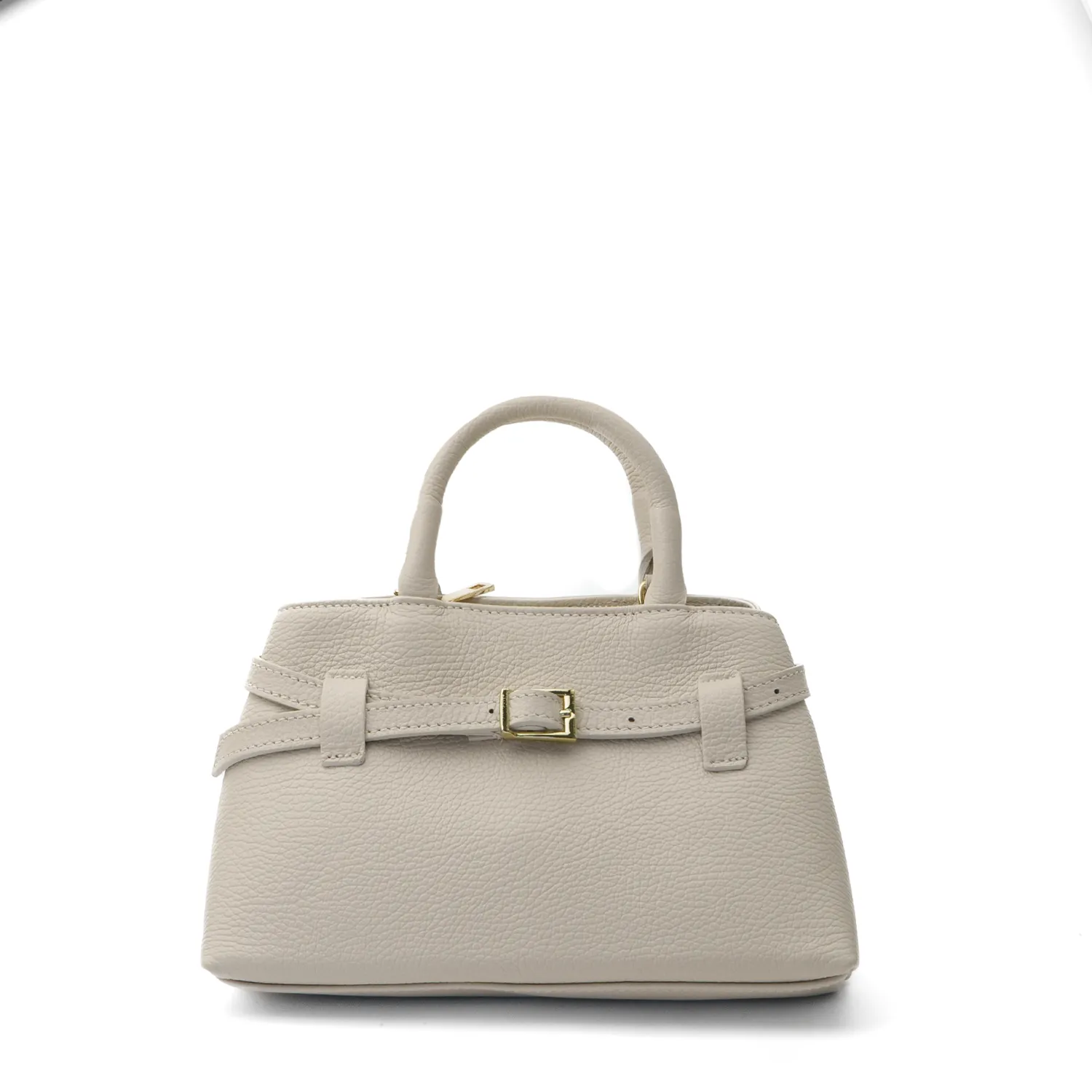 Latalia Pisa-mini crossbody Beige ekte skinn