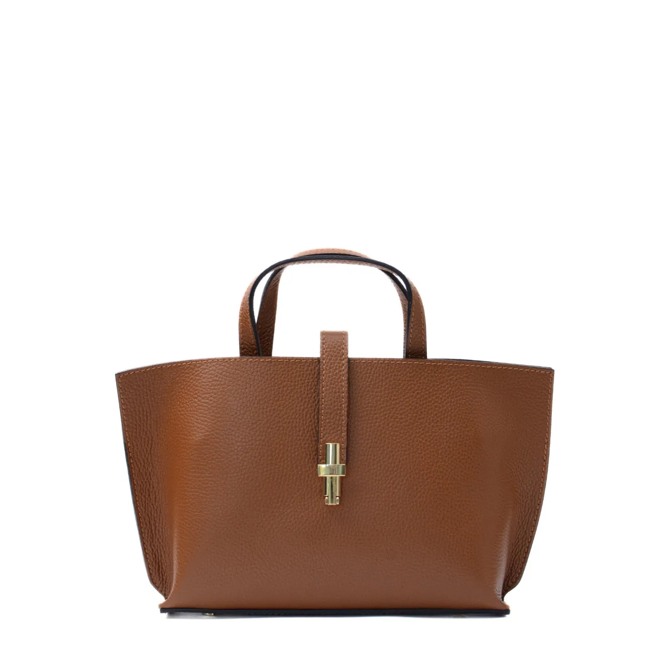 Latalia Aversa skulderveske skinn camel 33 cm