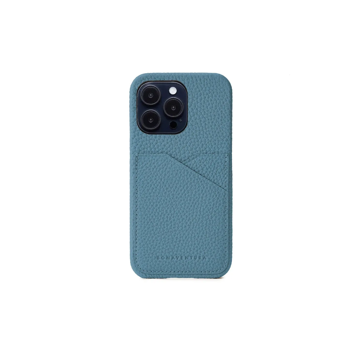 Bonaventura iPhone 14 Pro bakdeksel krympeskinn Svart