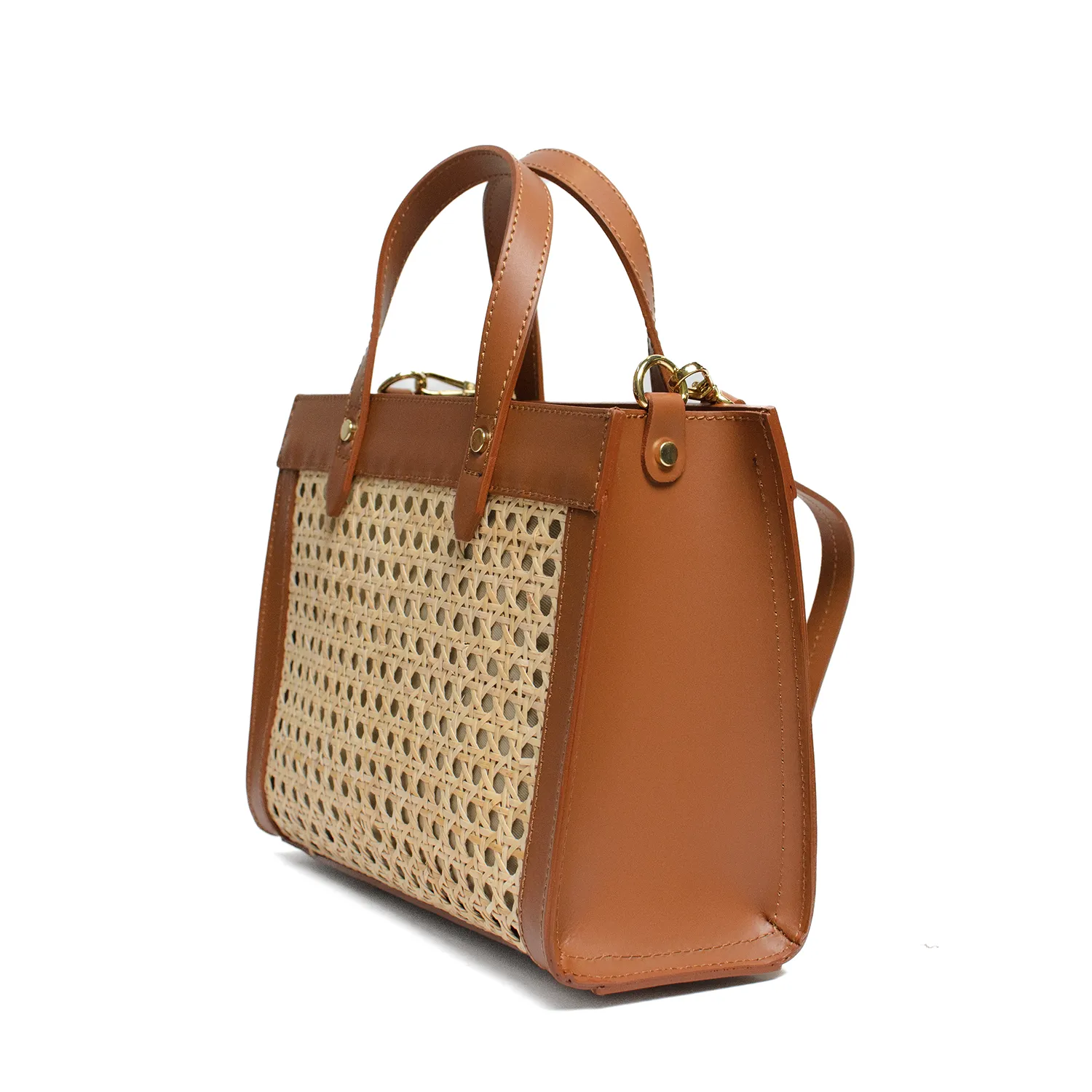 Latalia Bronte veske rotting camel skinn 28 cm