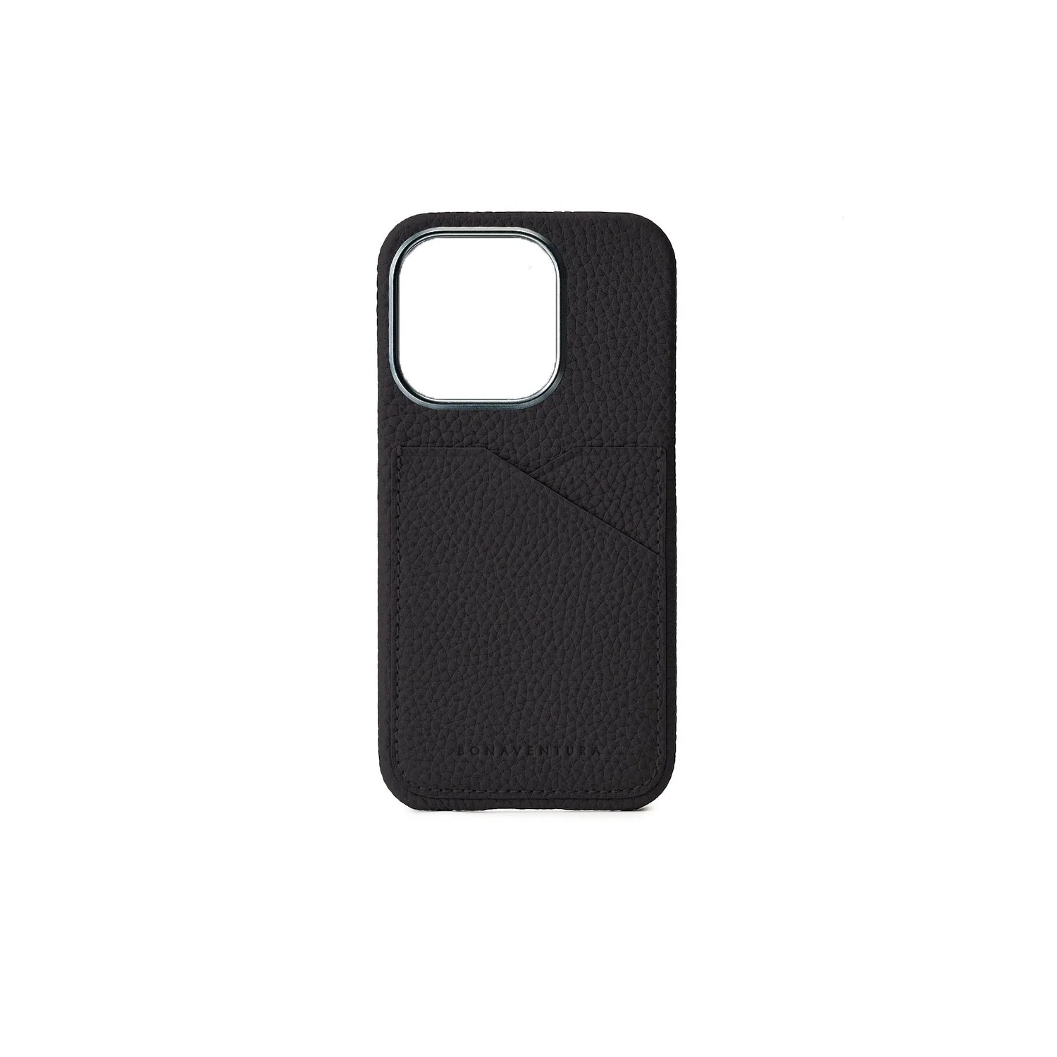 Bonaventura iPhone 15 Pro bakdeksel krympeskinn Etoupe