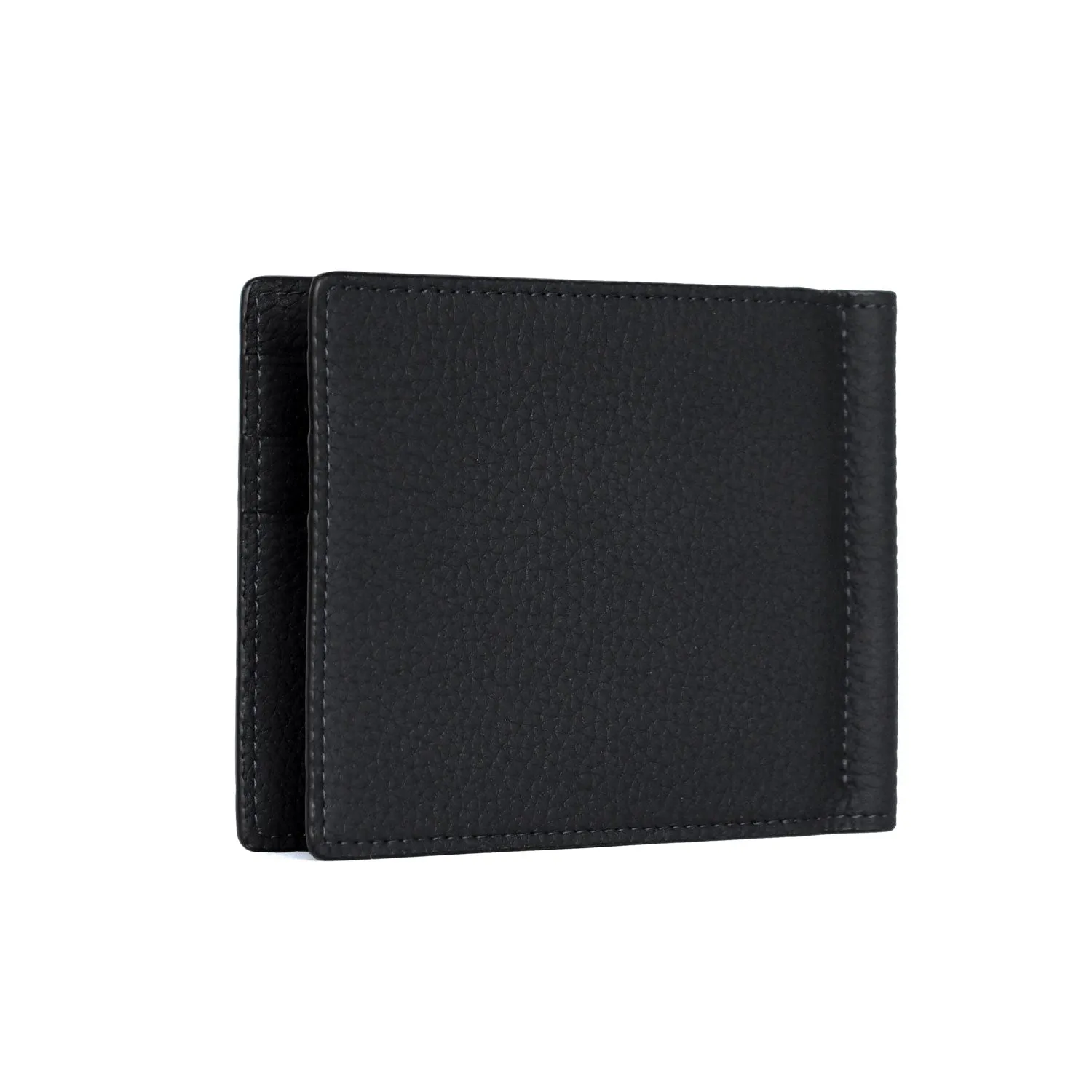 Bonaventura bifold lommebok pengeklemme Etoupe krympeskinn