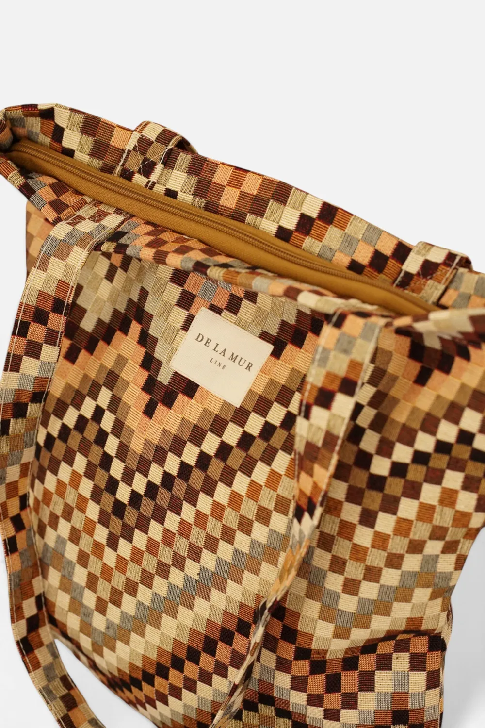 De La Mur Pier totebag brun beige 35 cm