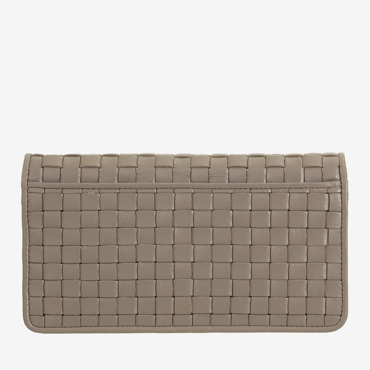 DuDubags Canarie lommebok taupe vevd skinn dame