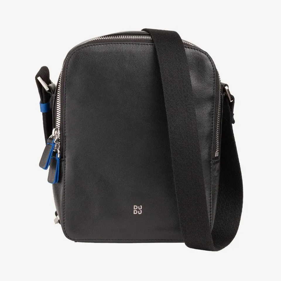 DuDubags Okinawa skulderveske herre skinn justerbar
