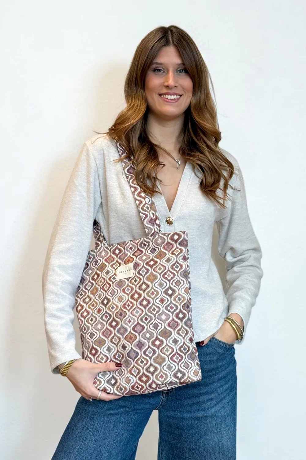 De La Mur Onda totebag rosa lilla liten