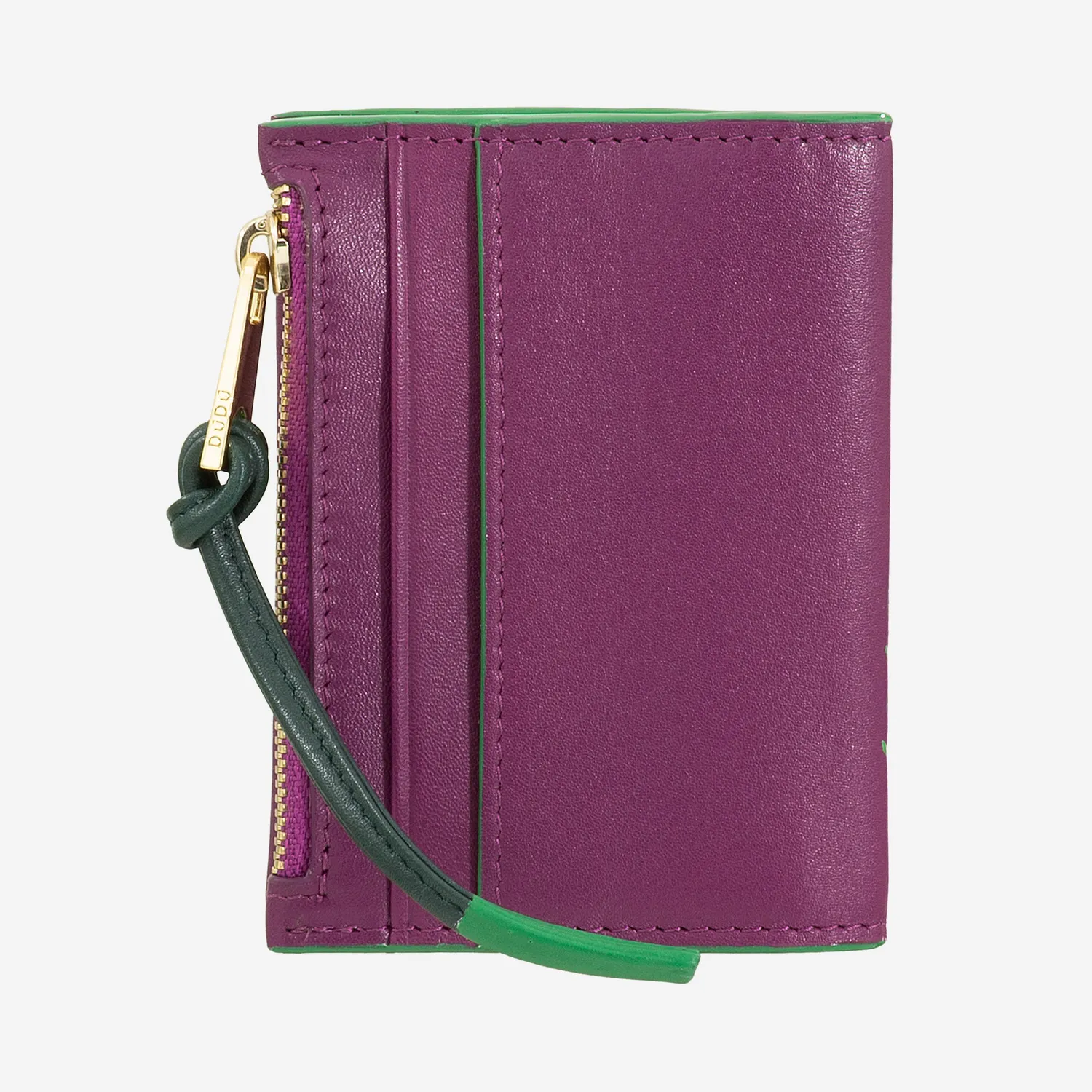 DuDubags Sibilla kortholder dame fuchsia skinn