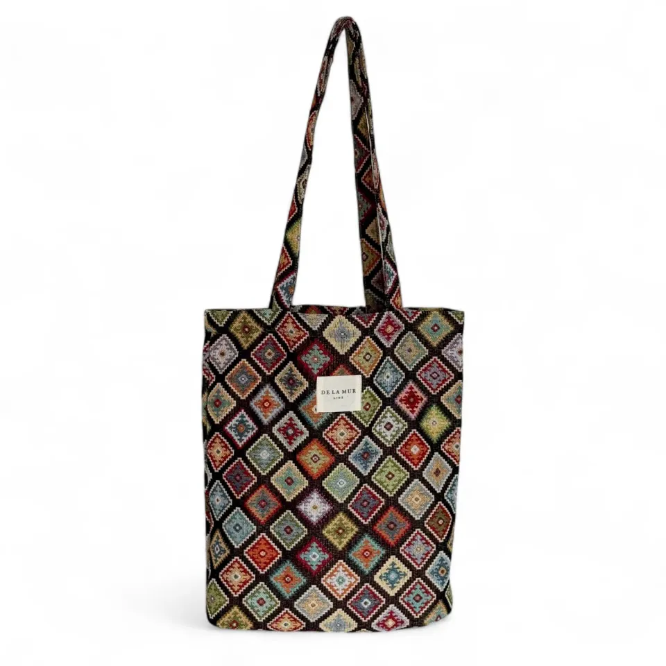 De La Mur Join liten totebag 35x37 jacquard