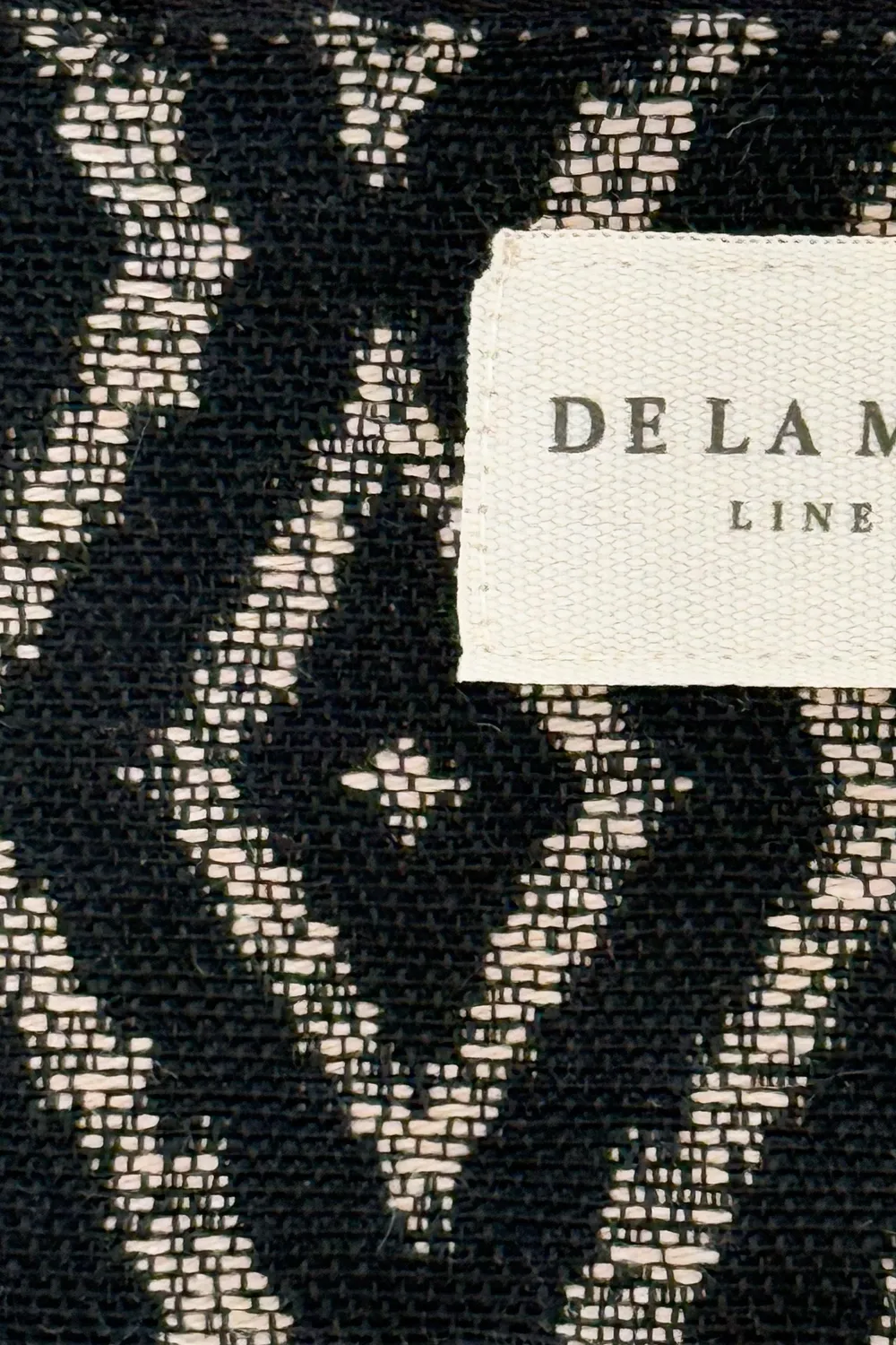 De La Mur Onix mobilveske 12x18 cm beige-svart jacquard
