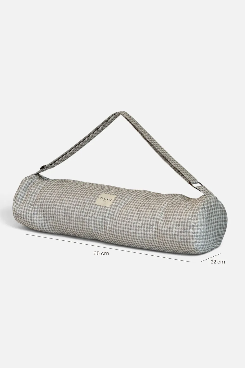 De La Mur Vison yogaveske 65 cm beige rutet