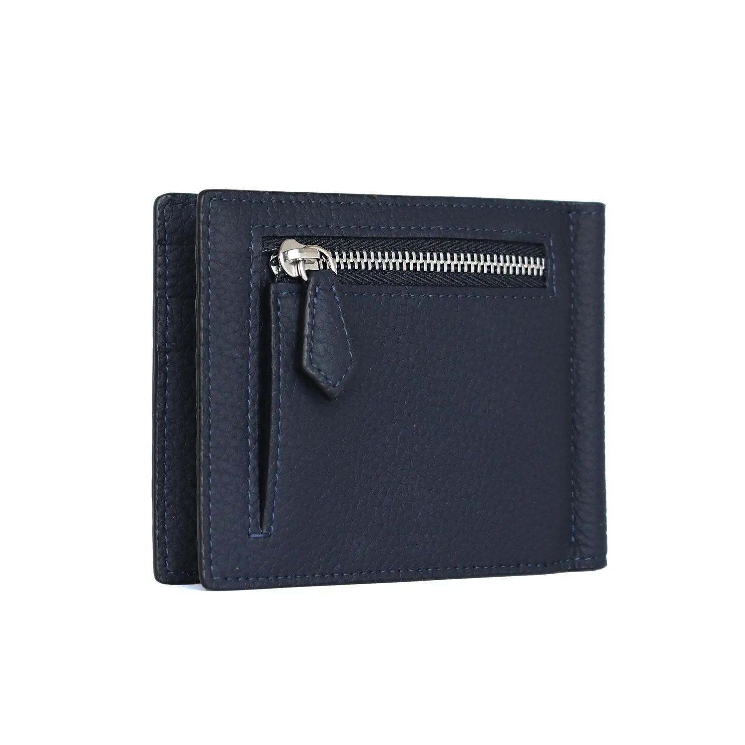 Bonaventura Bi-fold seddelklips Etoupe krympeskinn