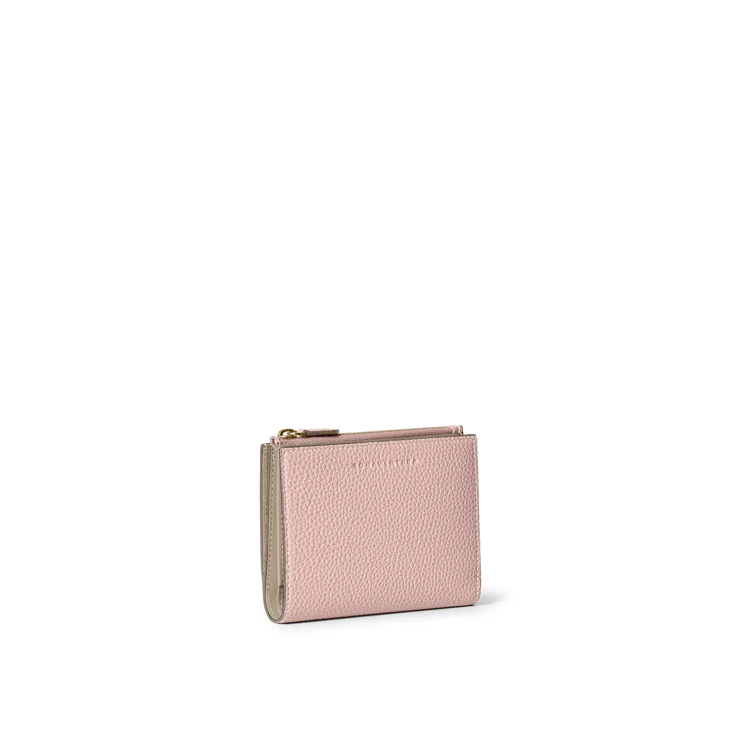 Bonaventura Bi-fold Slim lommebok Etoupe krympeskinn