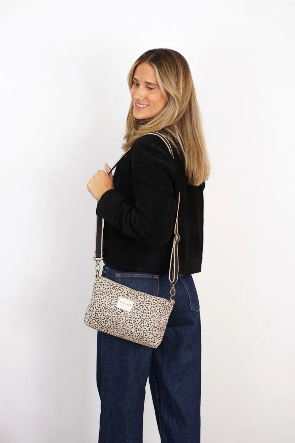 De La Mur Koto clutch 29x17x5 cm leopard