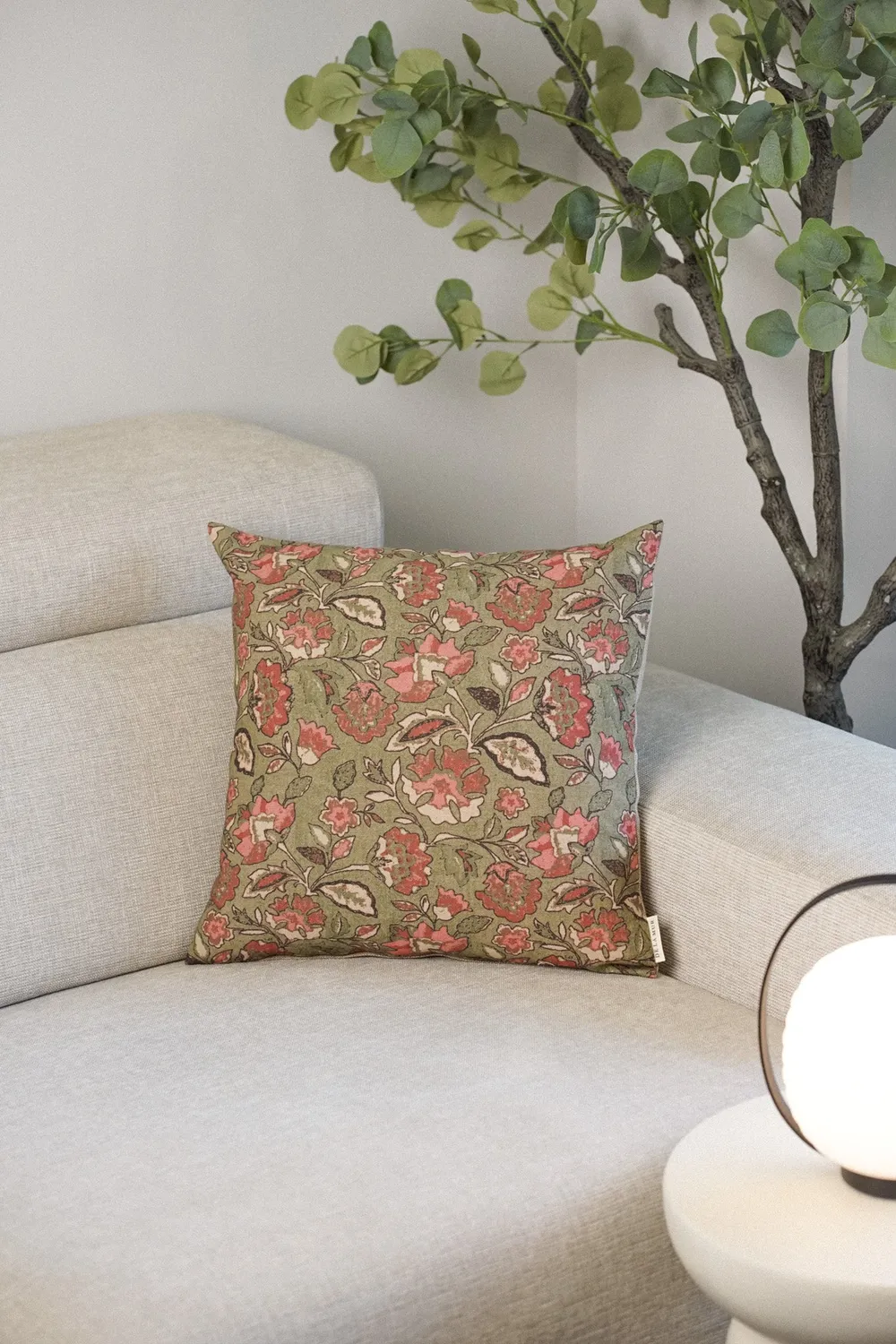 De La Mur Campa putetrekk 45x45 rosa blomst