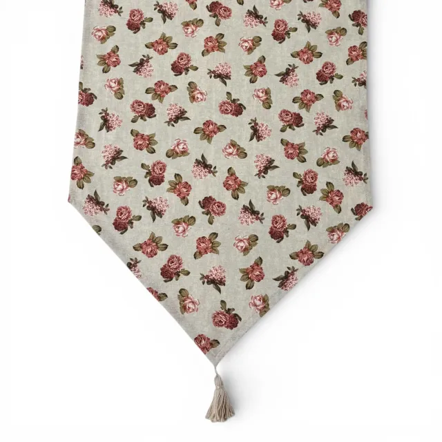 De La Mur Anto bordløper 41x165 cm rosa blomster