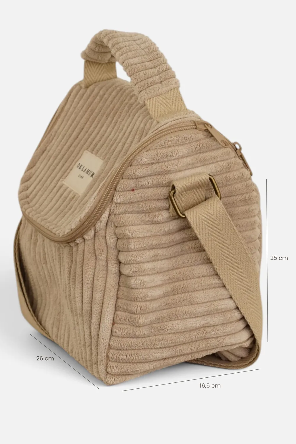 De La Mur Lunch Moka kjølebag 25x26 beige