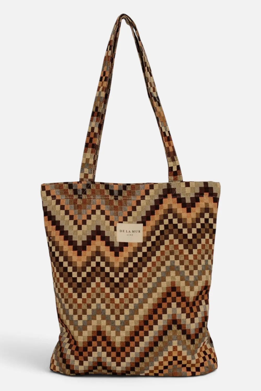 De La Mur Pier totebag brun beige 35 cm