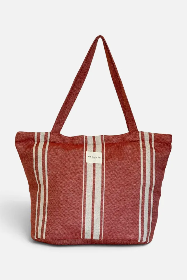 De La Mur Calido Grande shopper terrakotta med glidelås