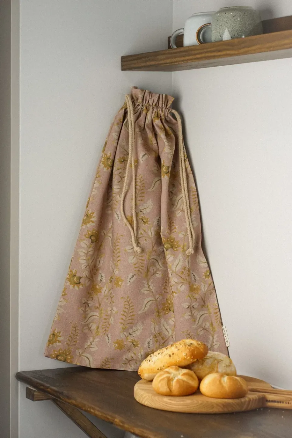 De La Mur Bolsa Pan Alba brødpose blomstret 39x60 cm