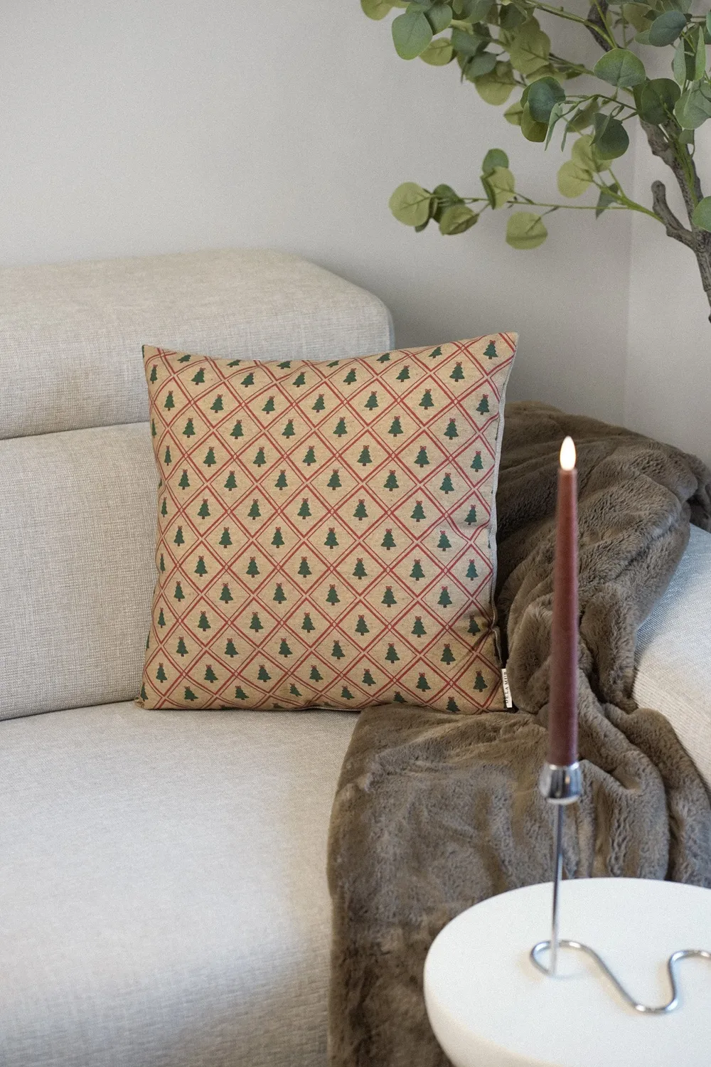 De La Mur Rom putetrekk 35x50 cm jul beige